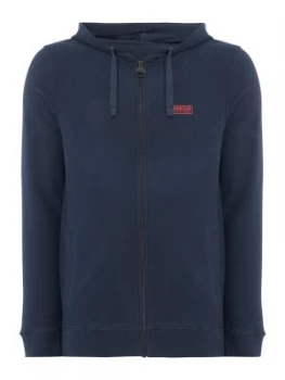 Mens Barbour International Essential Hoodie Blue