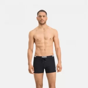 PUMA Swim Logo Mens Swimming Trunks, Black, size Large, Clothing