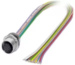 Phoenix Contact Sacc-E-Fs-17Con-M16/0,5 Sco Cable Assy, 0.5M, M12, 17Way, Receptacle