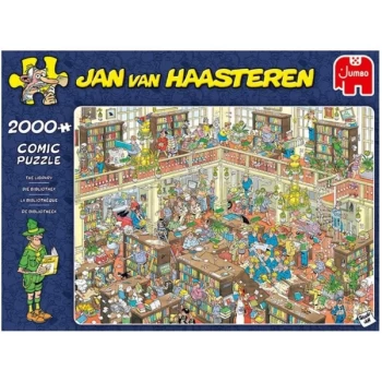 Jumbo Jan van Haasteren The Library Jigsaw - 2000 Piece