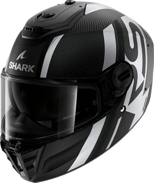 Shark Spartan RS Carbon Shawn Mat Carbon Black Silver DKS Full Face Helmet L