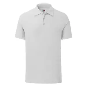 Fruit Of The Loom Mens Tailored Poly/Cotton Piqu Polo Shirt (XL) (Heather Grey)