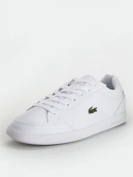 Lacoste Graduate Cap 0120 1 Sfa Trainer, White/White, Size 5, Women