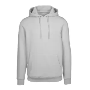 Build Your Brand Mens Heavyweight Hoodie (L) (Light Asphalt)