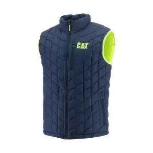 Caterpillar Mens Insulated Body Warmer (L) (Blue)