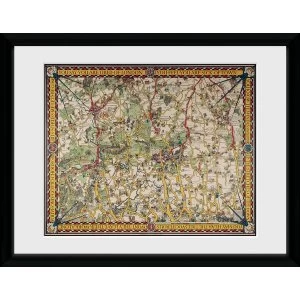 Transport For London Map 4 12" x 16" Framed Collector Print