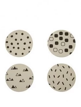 Premier Housewares Mimo Eclectic Allsorts Coasters Set Of 4