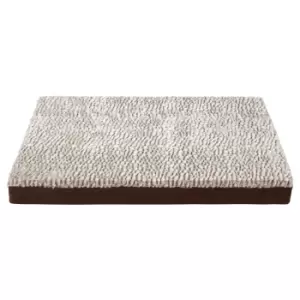 Bunty Ultra Soft Fur Washable Dog Pet Mattress - Brown - Medium