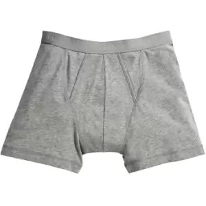 Fruit Of The Loom Mens Classic Boxer Shorts (Pack Of 2) (M) (Light Grey Marl)