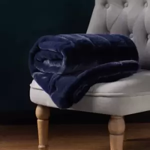 Paoletti Empress Large Throw Navy