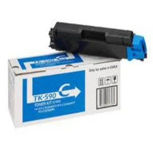 Kyocera TK590C Cyan Laser Toner Ink Cartridge