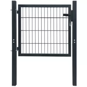 Vidaxl 2D Fence Gate (single) Anthracite Grey 106 X 130 cm