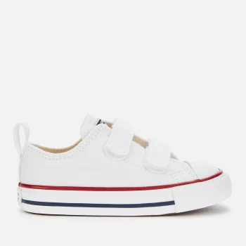 Converse Toddlers Chuck Taylor All Star Ox Velcro Trainers - White - UK 9 Kids