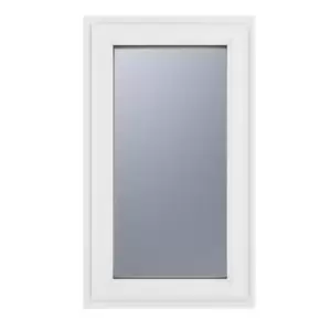 Crystal uPVC Window A Rated Left Hand Side Hung 610mm x 1115mm Obscure Glazing - White