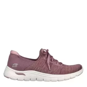 Skechers Sock Knit Fixed Lace Slip-On - Purple