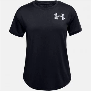 Urban Armor Gear HeatGear Short Sleeve T Shirt Junior Girls - Black