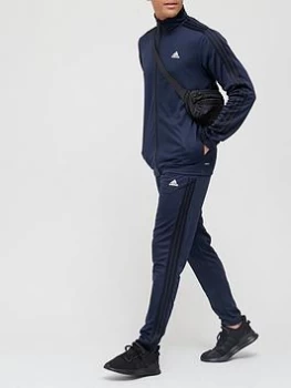 adidas MTS Doubleknit Tapered Tracksuit - Navy/Black Size XS Men
