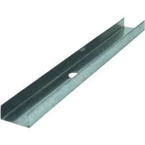 Wickes Galvanised u Channel 0.55 x 52 x 3000mm