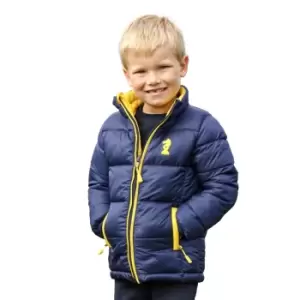 Little Rider Boys Lancelot Padded Jacket (9-10 Years) (Navy/Yellow)