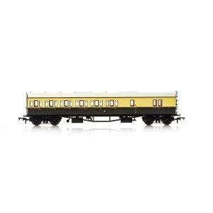 Hornby GWR Collett 57' Bow Ended 4971 D98 Six Compartment Brake Third (Left Hand) Era 3 Model Train