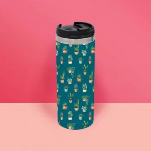 Water Colour Plants Thermo Travel Mug