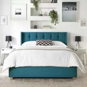 CL Utopia Velvet Superking Ottoman Bedframe - Emerald