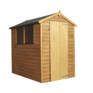 Mercia Overlap Apex Single Door Value Shed - 6 x 4ft