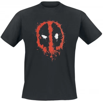 Marvel Comics Deadpool - Splat Unisex XX-Large T-Shirt - Black