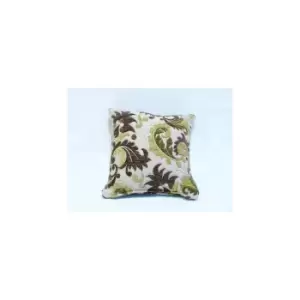 Emma Barclay Aspen Floral Embellished Cushion Cover, Moss Green, 43 x 43cm - Green