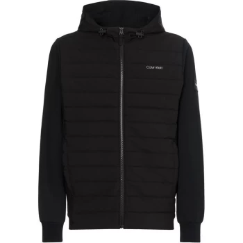 Calvin Klein Mix Media Full Zip Jacket - CK Black