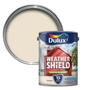 Dulux Weathershield Exterior Walls Gardenia Smooth Masonry Paint 5L