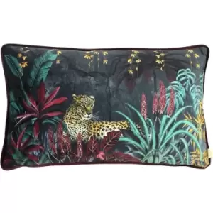 Evans Lichfield Zinara Leopard Cushion Cover (30cm x 50cm) (Multicoloured) - Multicoloured