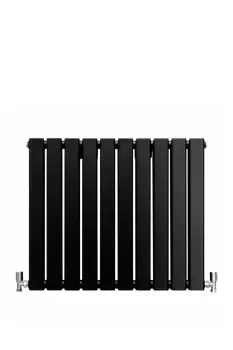 Designer Flat Panel Radiators Matt Black 600mm x 700mm