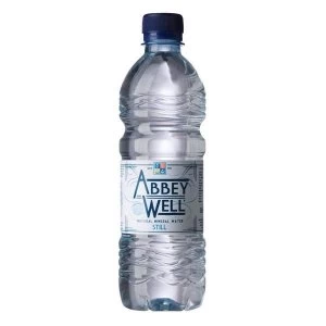 Abbey Well 500ml Still Natural Mineral Water Bottle Plastic 24 Pack