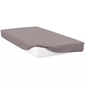 Belledorm 400 Thread Count Egyptian Cotton Fitted Sheet (Superking) (Pewter) - Pewter