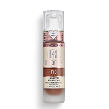 Makeup Revolution IRL Filter Longwear Foundation 23ml (Various Shades) - F18