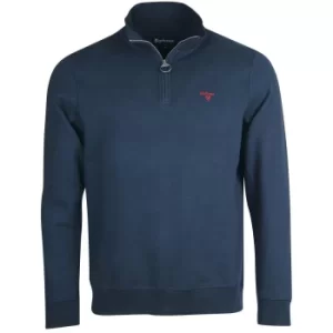 Barbour Mens Nico Half Zip Navy XXL