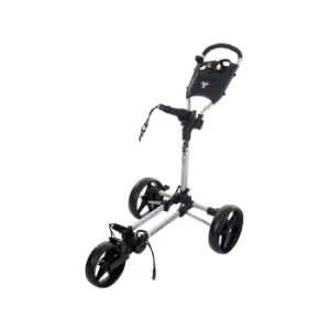 Fast Fold Slim Golf Trolley - Silver/Black