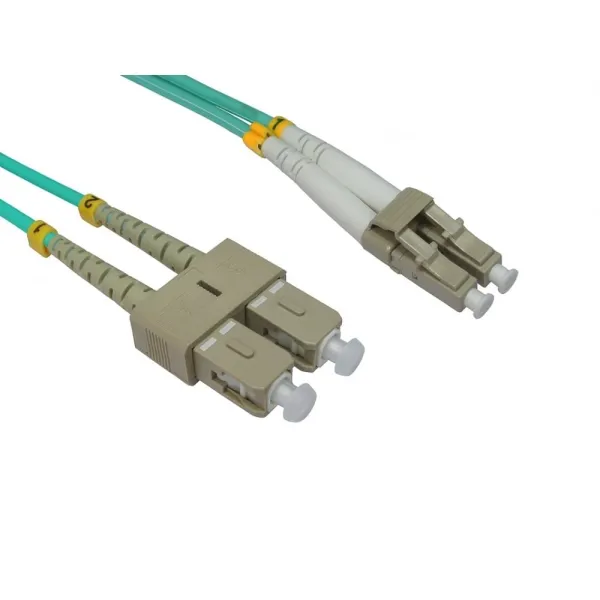 Cables Direct 3m OM3 Fibre Optic Cable, LC-SC (Multi-Mode)