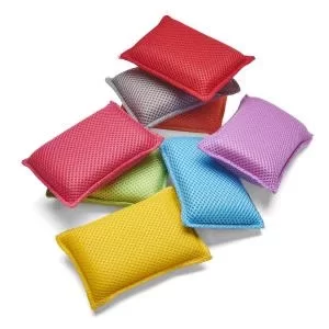 Addis Microfibre Cleaning Sponge Assorted Colours Ref 517394 Pack 8