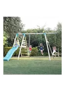 Tp Galapagos Wooden Swing Set & Slide