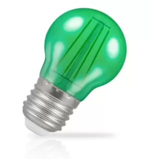 Crompton Lamps LED Golfball 4W E27 Harlequin IP65 Green Translucent