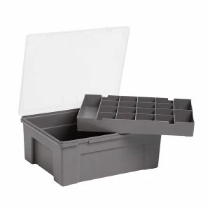 Wham Bam Organiser Box with 19 Compartments, Grey