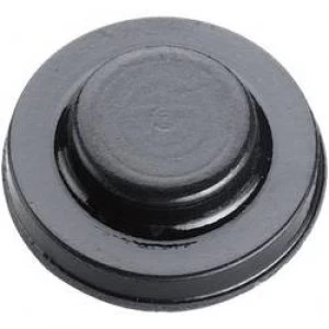 Foot self adhesive circular Black x H 15.9mm x 4.75mm 3M