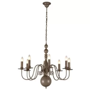 Linea Verdace Brugge Multi Arm Chandeliers Pale Taupe