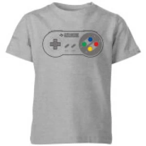 Nintendo SNES Controller Pad Kid's T-Shirt - Grey - 5-6 Years