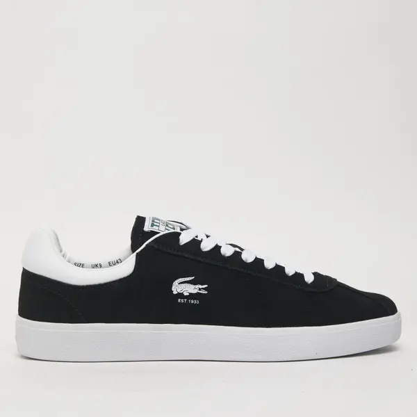 Lacoste baseshot trainers in Black & white Black/White UK 7 (EU 40½)