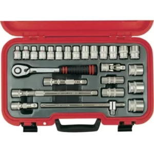 Kennedy-Pro Metric Socket Set 25PC 1/2" Sq Dr