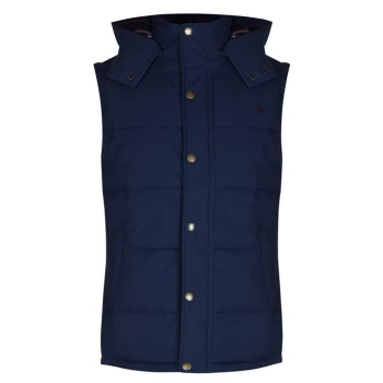 Jack Wills Jack Forstall Hooded Gilet - Navy