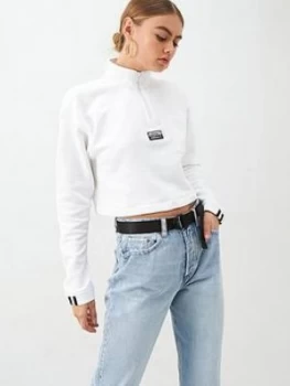 Adidas Originals Cropped Sweat - White